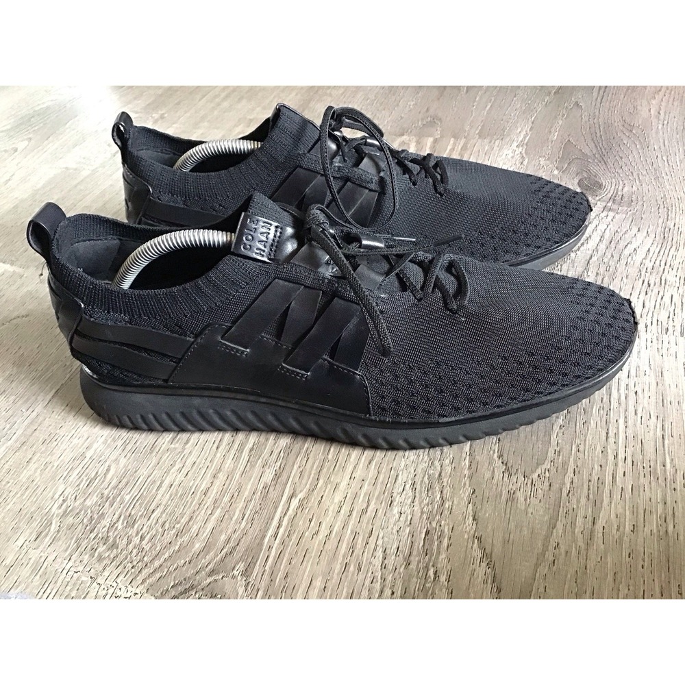 Cole Haan Mens Size 12 M Grandmotion Black Woven Sneakers C28528 Casual Shoes